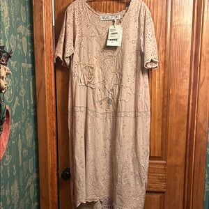 Magnolia Pearl high low dress or long shirt to wear over jeans